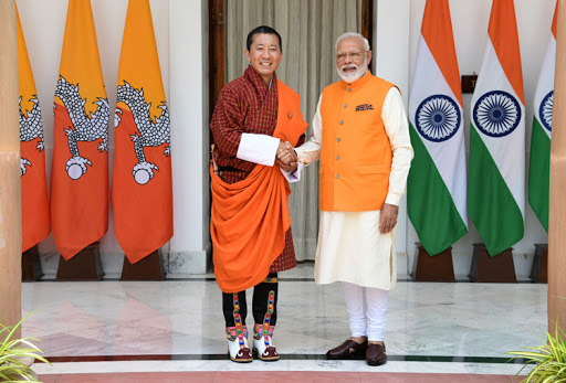 modi and  Lotay Tshering